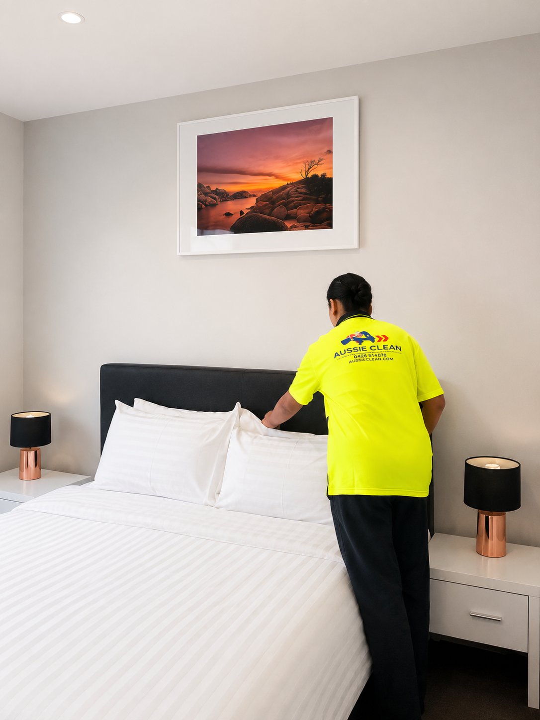 Airbnb turnover · linen change