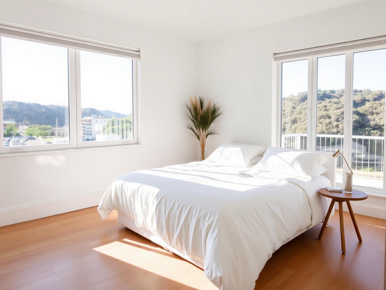 Freshly cleaned Hobart Airbnb bedroom